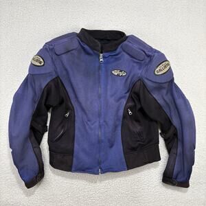 Joe Rocket Motorcycle Jacket Womens XL Ballistics Armor Padded Mesh Blue Purple